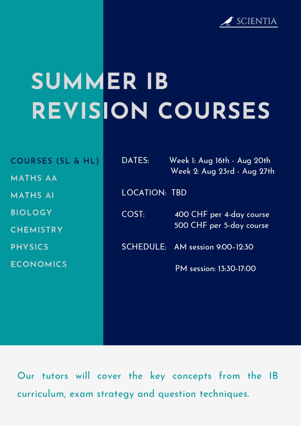 Summer Ib Revision Courses
