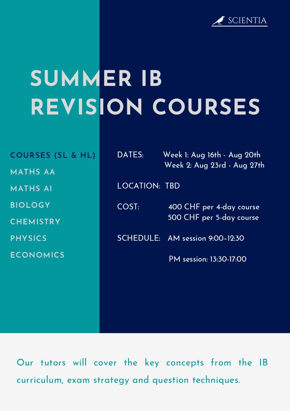 Summer IB Revision Courses